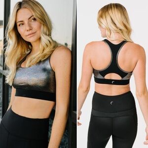 Zyia Disco Luxe Racerback Sports Bra